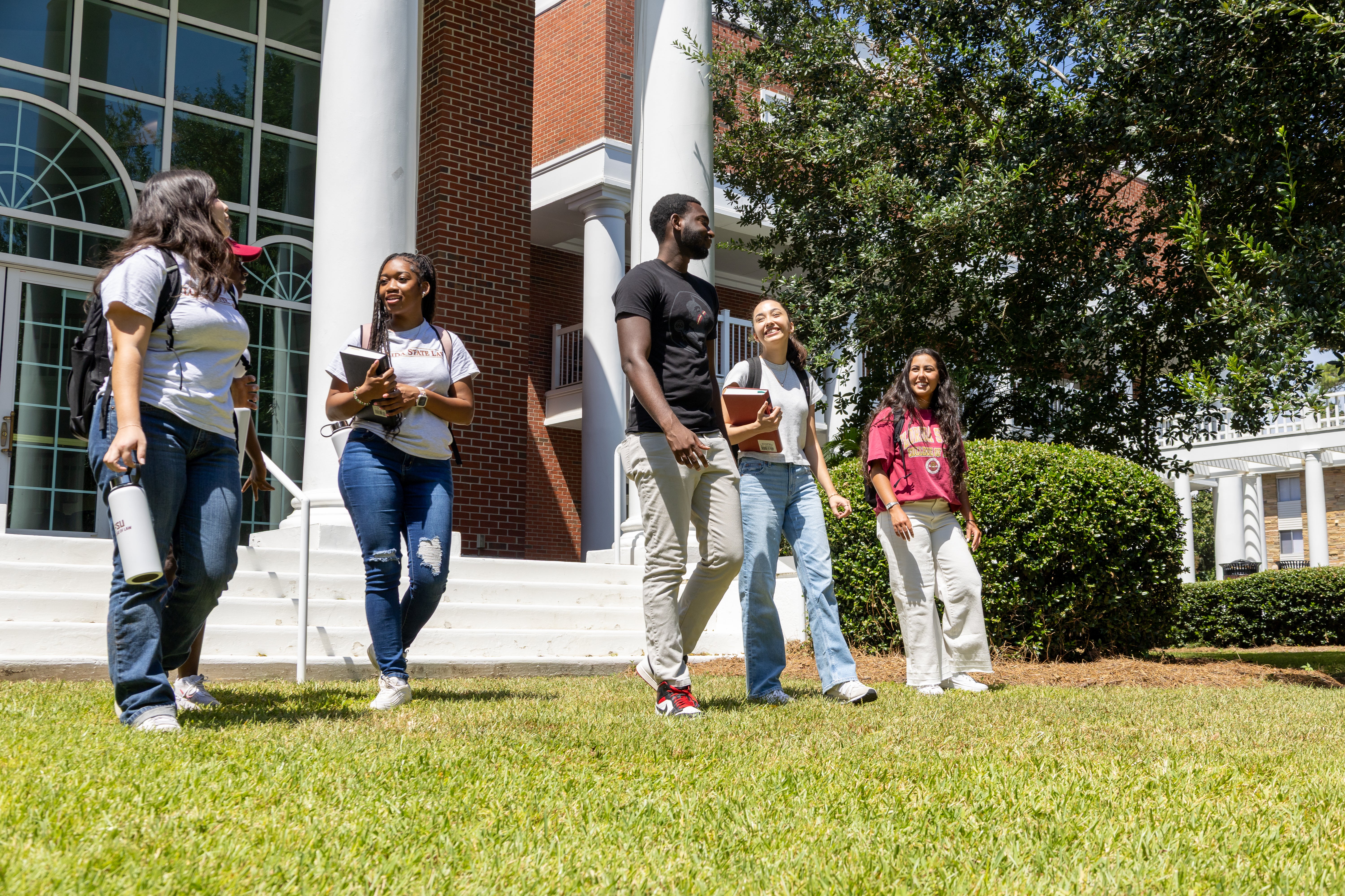 Students on campus