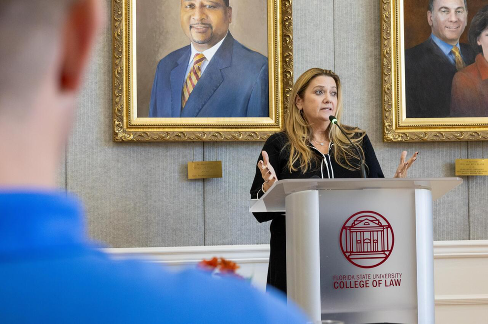 The Honorable Melissa Damian speaking