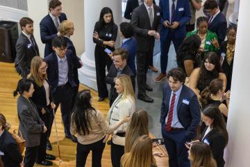 A Photo of FSU Students during Networking Event