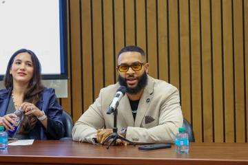 Emily Cabrera and Ruben Harries at AI Day in the Capital Event