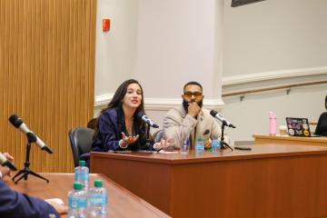 Emily Cabrera and Ruben Harris at AI Day in the Capital Event