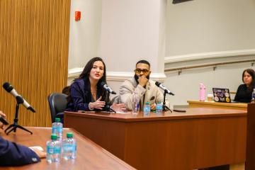 Emily Cabrera and Ruben Harris at AI Day in the Capital Event