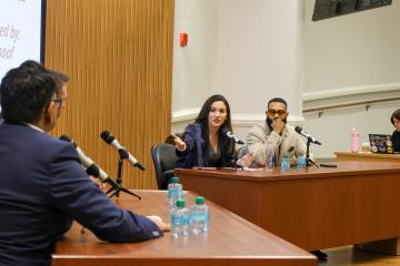 Emily Cabrera and Ruben Harris at AI Day in the Capital Event