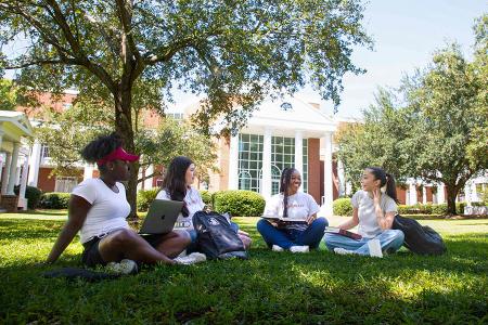 Students on the Green