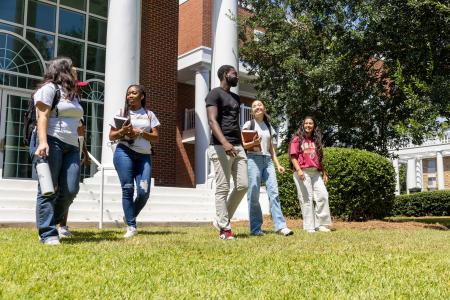 Students on campus