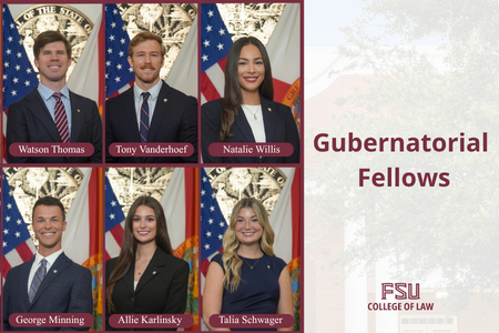 Grid featuring 6 College of Law students.
