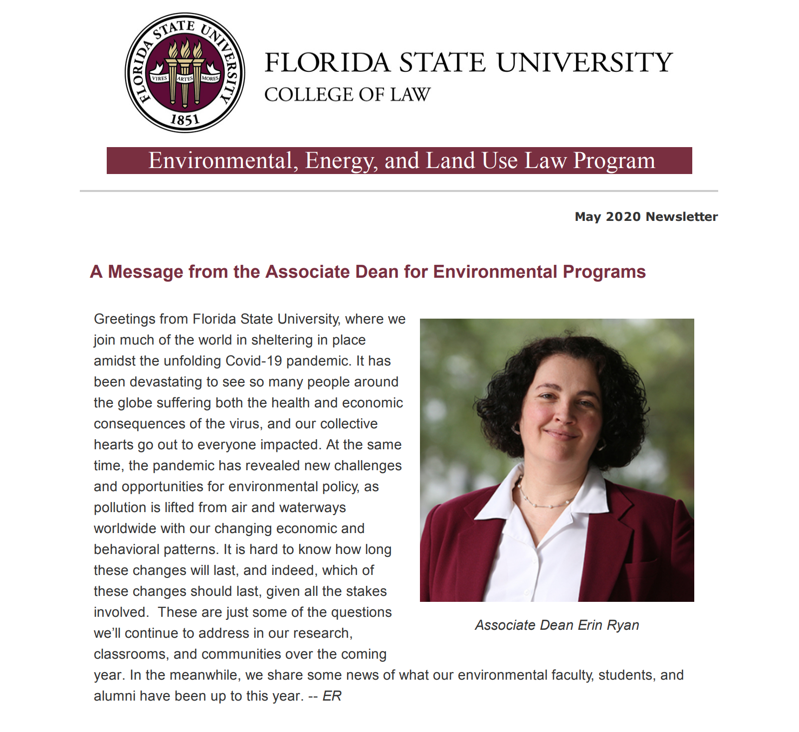 May 2020 Newsletter
