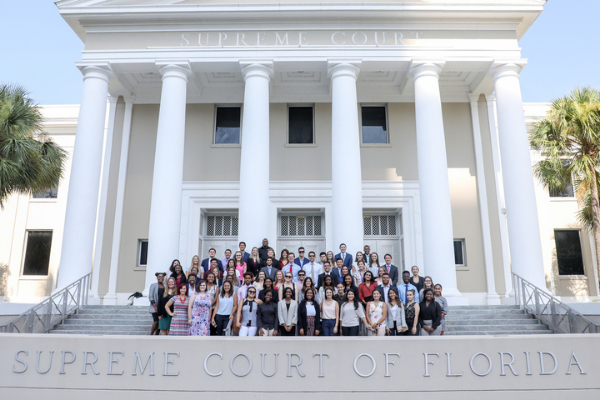 Program participants at the Florida Supreme Court