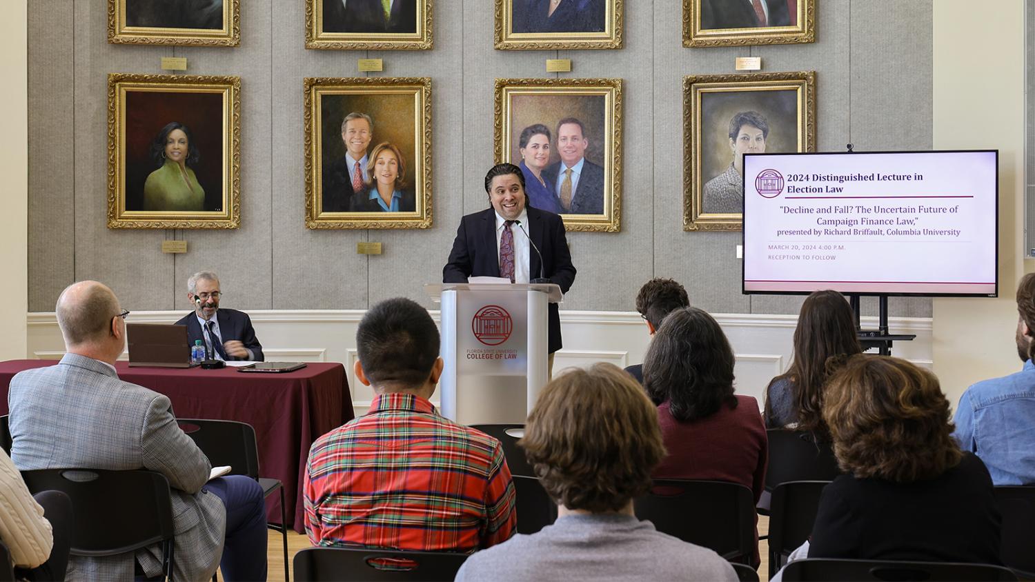"Prof. Morley Introducing Distinguished Lecture"