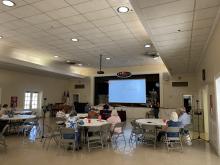 Elder Law Clinic students present at the First Presbyterian Church of Quincy on advance planning, guardianship, financial exploitation, and other elder law basics and resources.